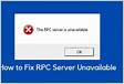 Catch RPC Server Unavailable Error HRESULT 0xB
